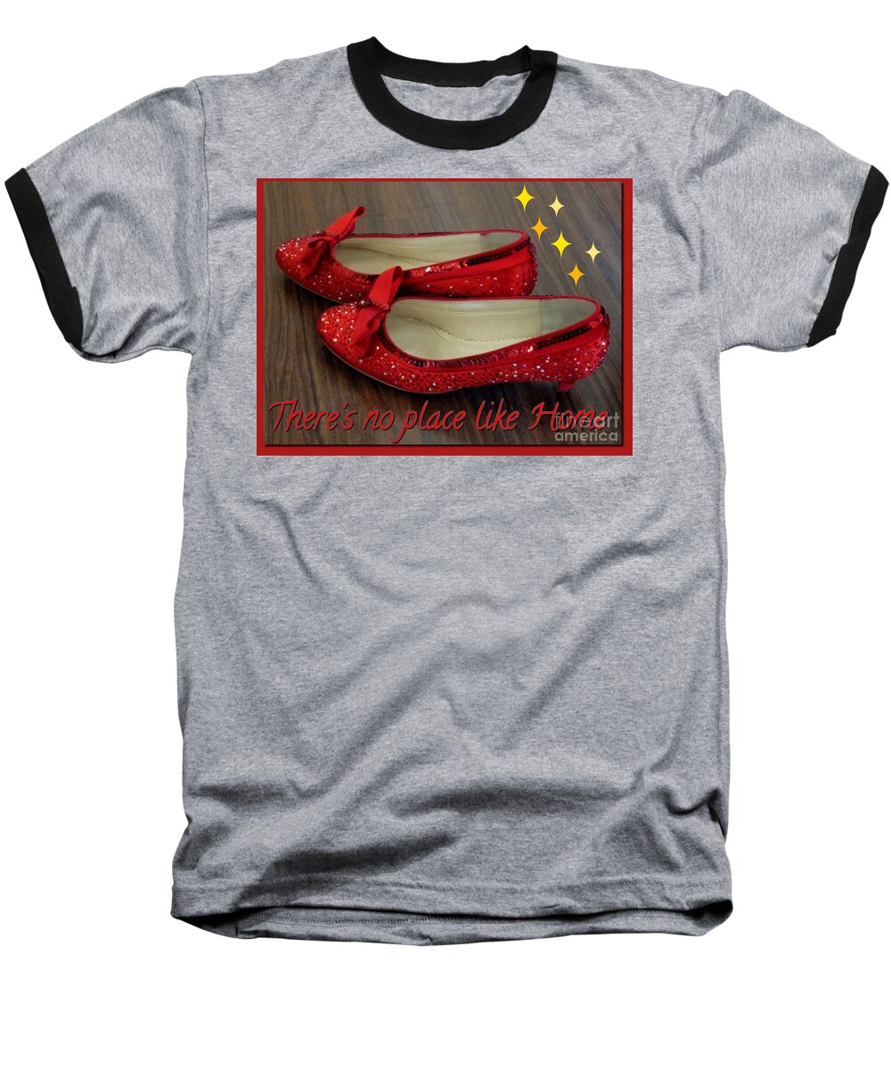 Ruby Slippers Baseball T-Shirt featuring the photograph Ruby Slippers by Joan-Violet Stretch
