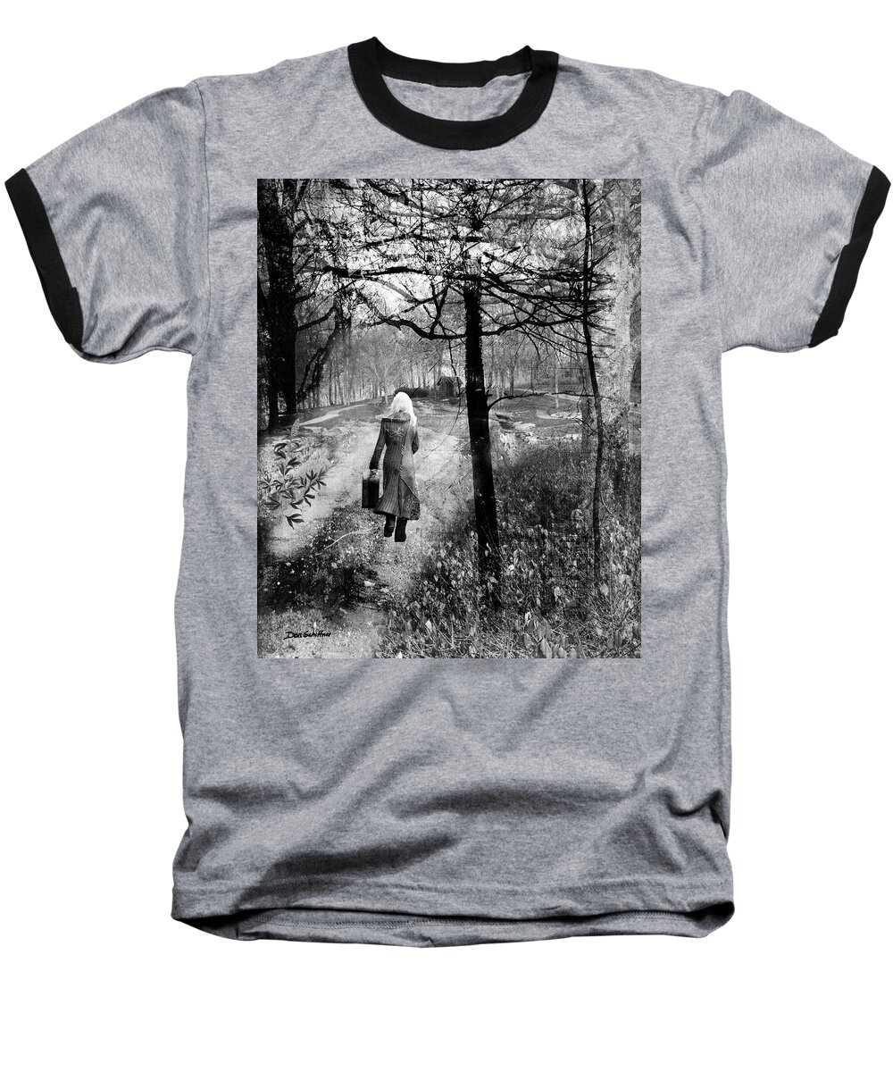  Baseball T-Shirt featuring the photograph Runaway by Don Schiffner