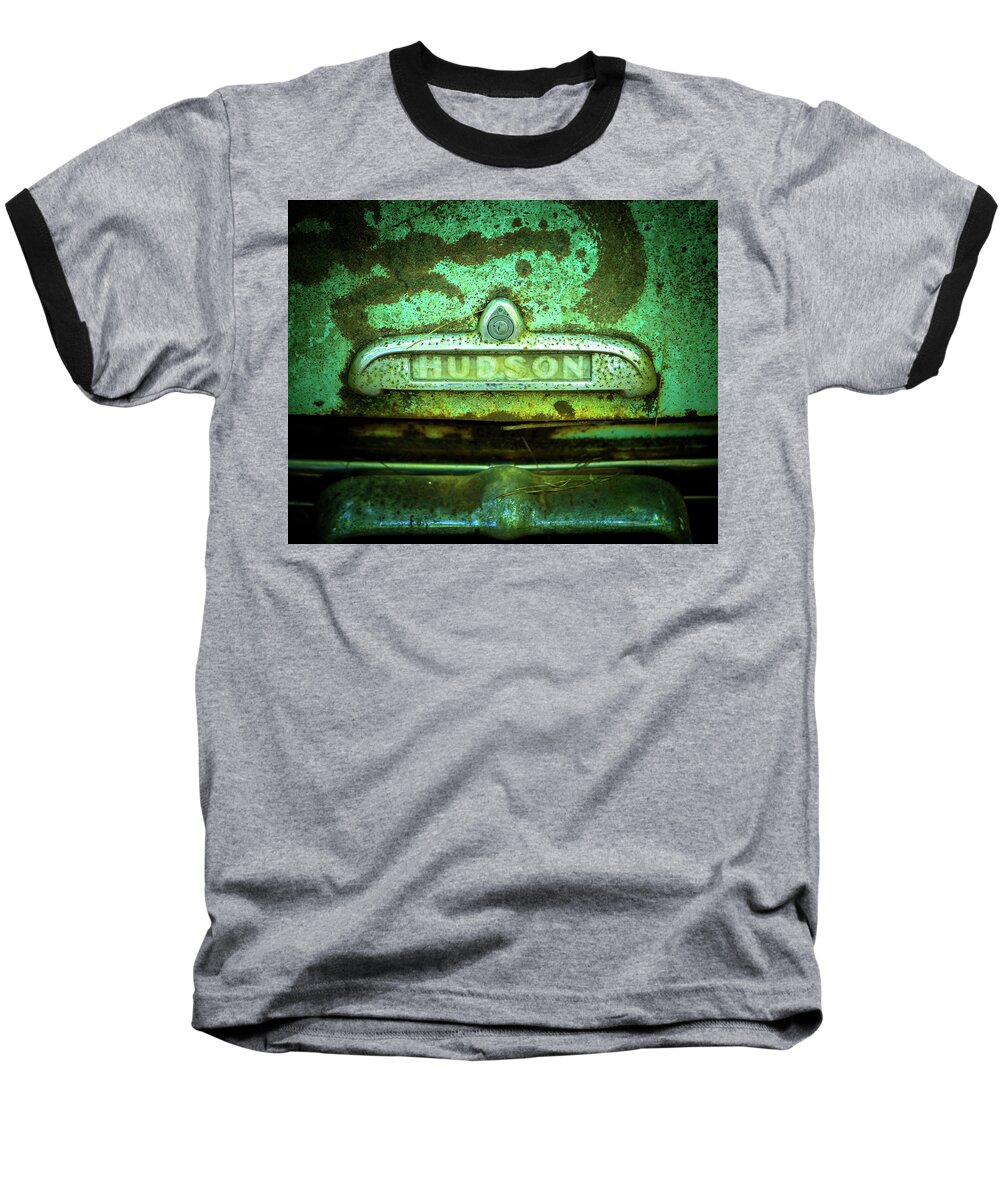 Vehicle Baseball T-Shirt featuring the photograph Rusted Hudson by Rod Kaye