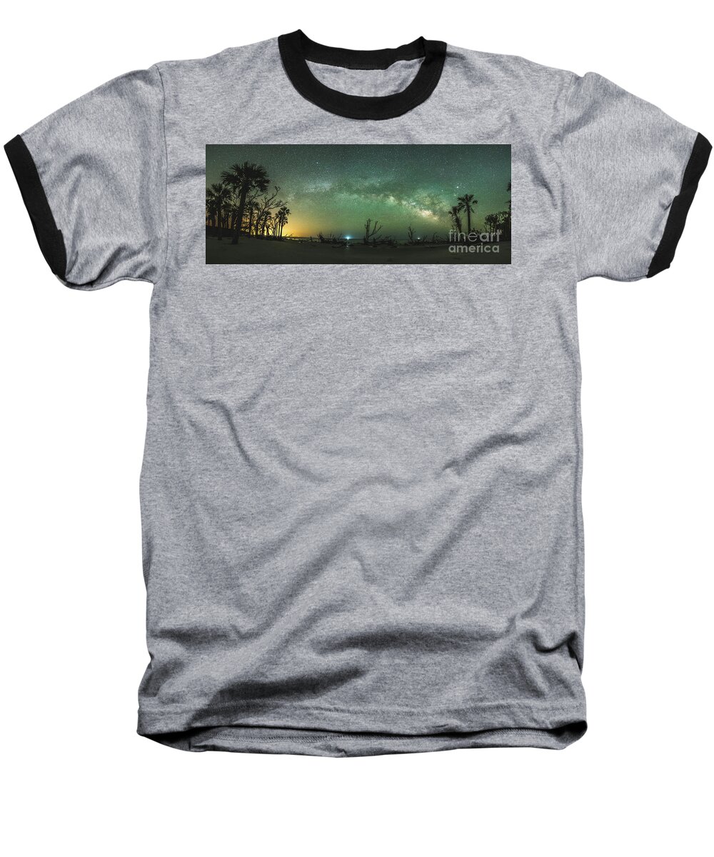 Saint Helena Baseball T-Shirt featuring the photograph Saint Helena Island Milky Way by Robert Loe