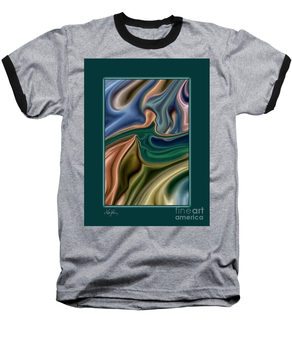 Sample Baseball T-Shirt featuring the digital art Sample Of Answer To A Complex Problem by Leo Symon