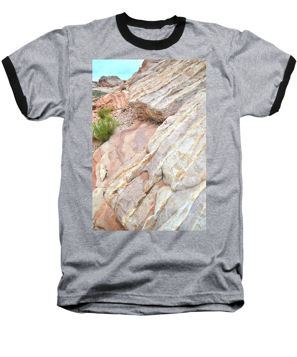 Valley Of Fire State Park Baseball T-Shirt featuring the photograph Sandstone Cove in Valley of Fire by Ray Mathis
