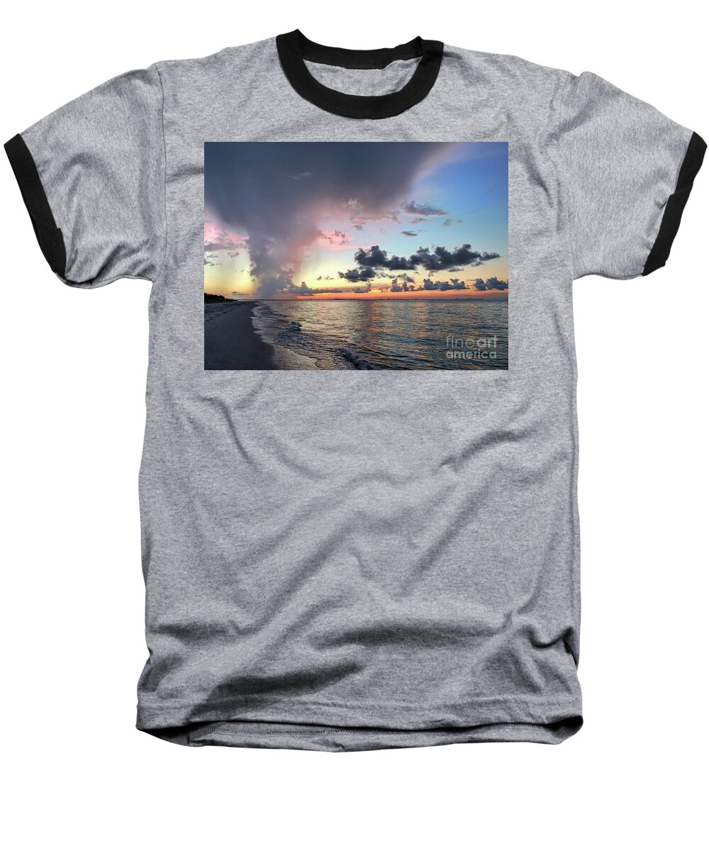 Sunrise Baseball T-Shirt featuring the photograph Sanibel Island Sunrise by Jeff Breiman