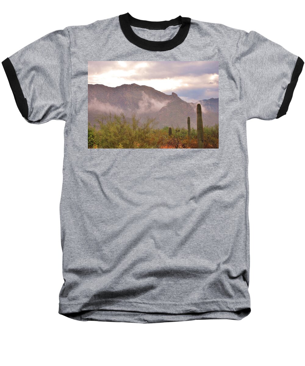 Fine Art Baseball T-Shirt featuring the photograph Santa Catalina Mountains II by Donna Greene