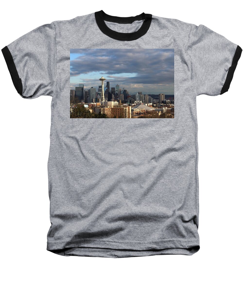 Seattle Baseball T-Shirt featuring the photograph Seattle Skyline by Brian Eberly
