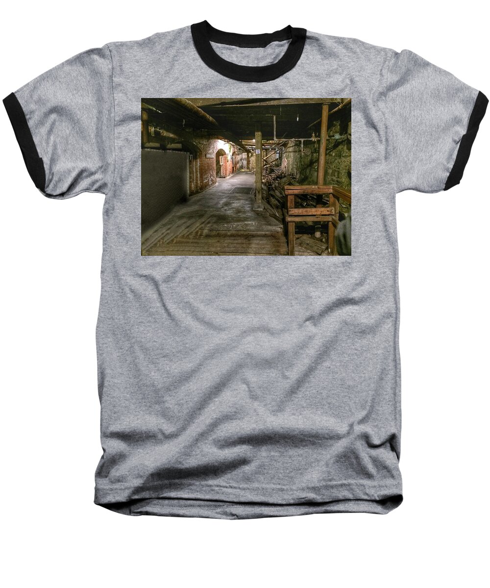 Seattle Underground Baseball T-Shirt featuring the photograph Seattle Underground by Anne Sands