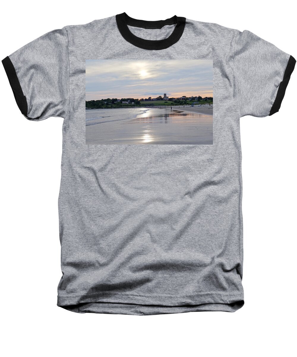 Newport Baseball T-Shirt featuring the photograph Second Beach Newport RI by Toby McGuire