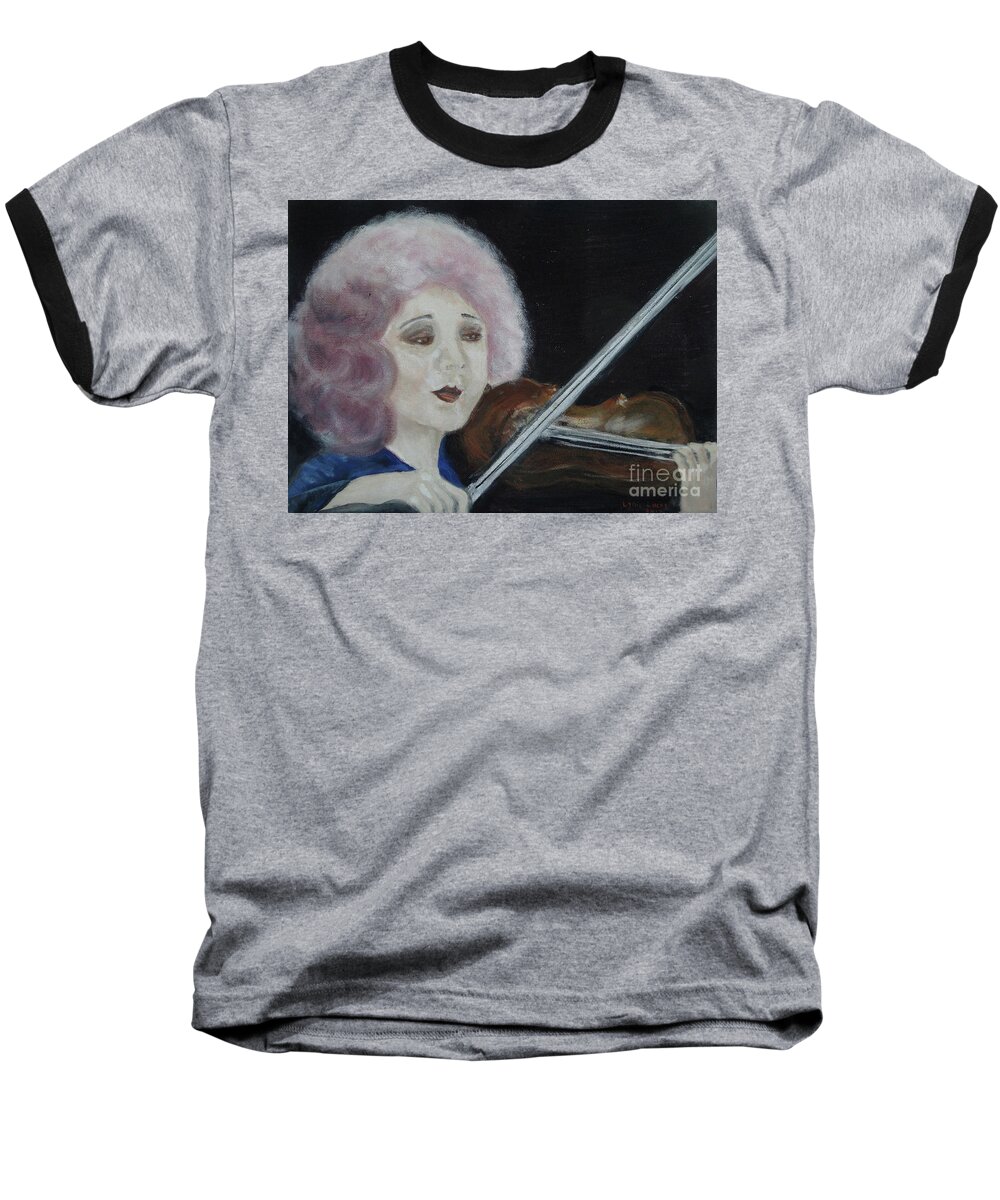 Impressionism Baseball T-Shirt featuring the painting Serenade by Lyric Lucas