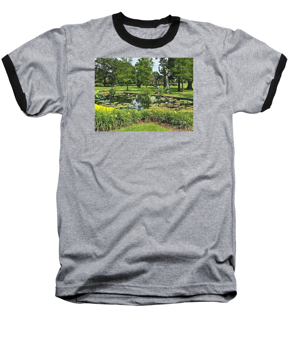 Forest Park Baseball T-Shirt featuring the photograph Serenity Supreme by Barbara Plattenburg
