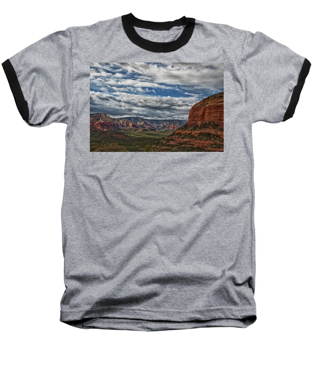 Seven Canyons Baseball T-Shirt featuring the photograph Seven Canyons by Tom Kelly