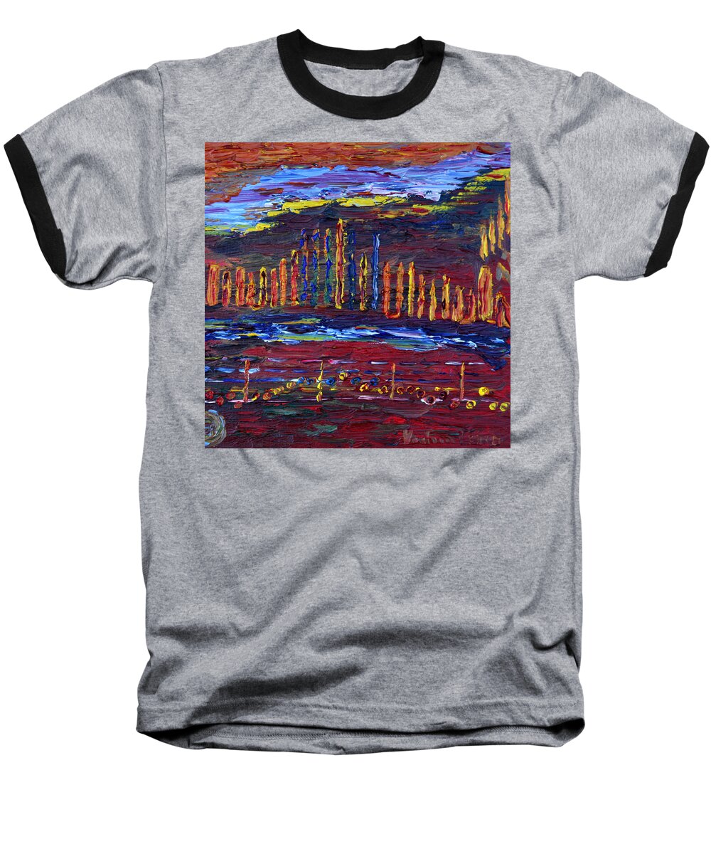 5776 Baseball T-Shirt featuring the painting Shanah Tovah by Vadim Levin