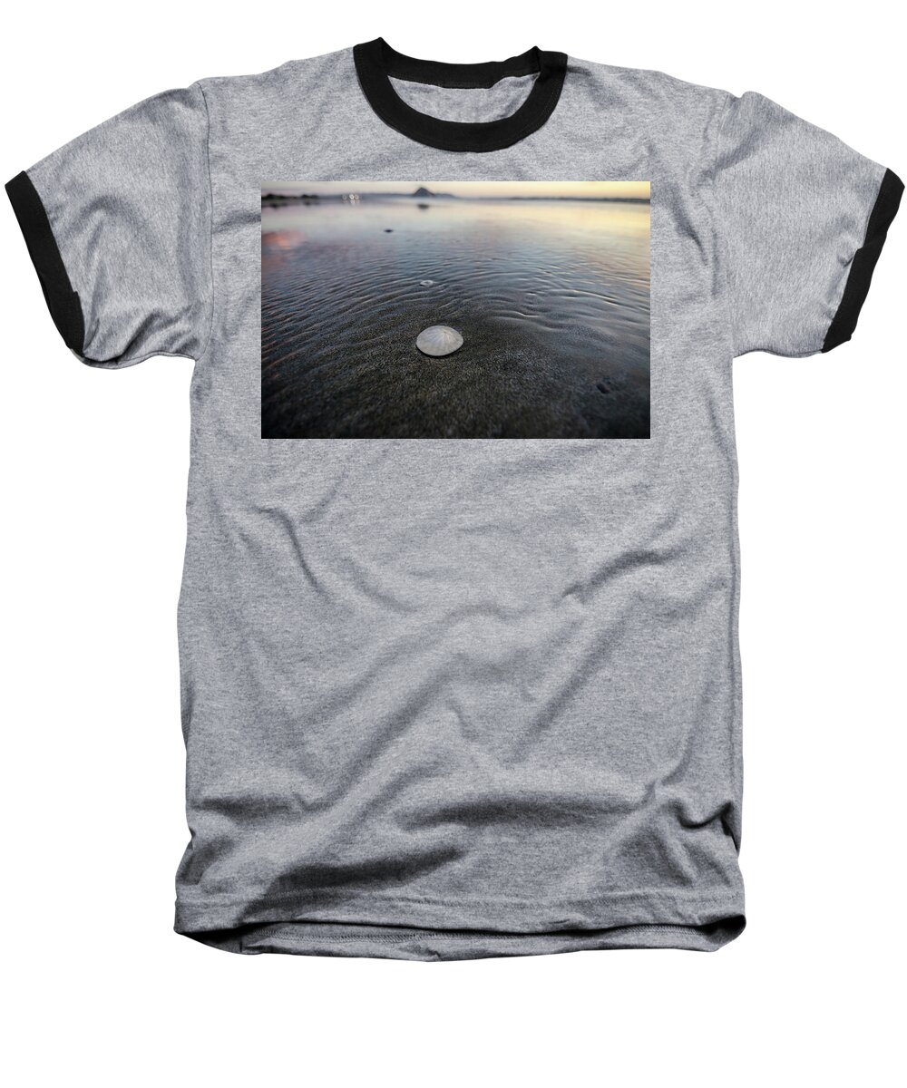 California Baseball T-Shirt featuring the photograph Shells on the Shore by Margaret Pitcher