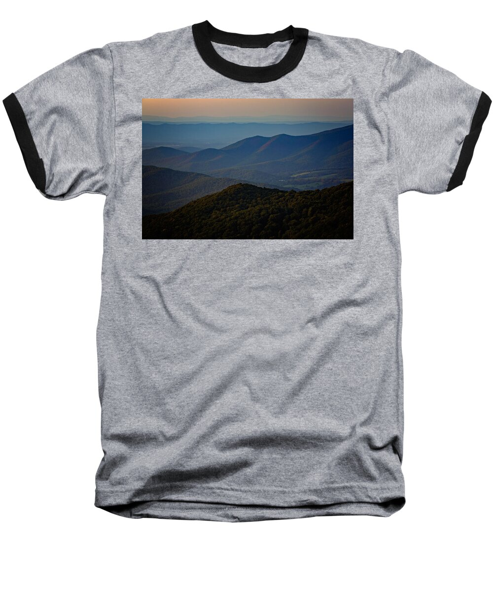 Shenandoah Valley Baseball T-Shirt featuring the photograph Shenandoah Valley at Sunset by Rick Berk
