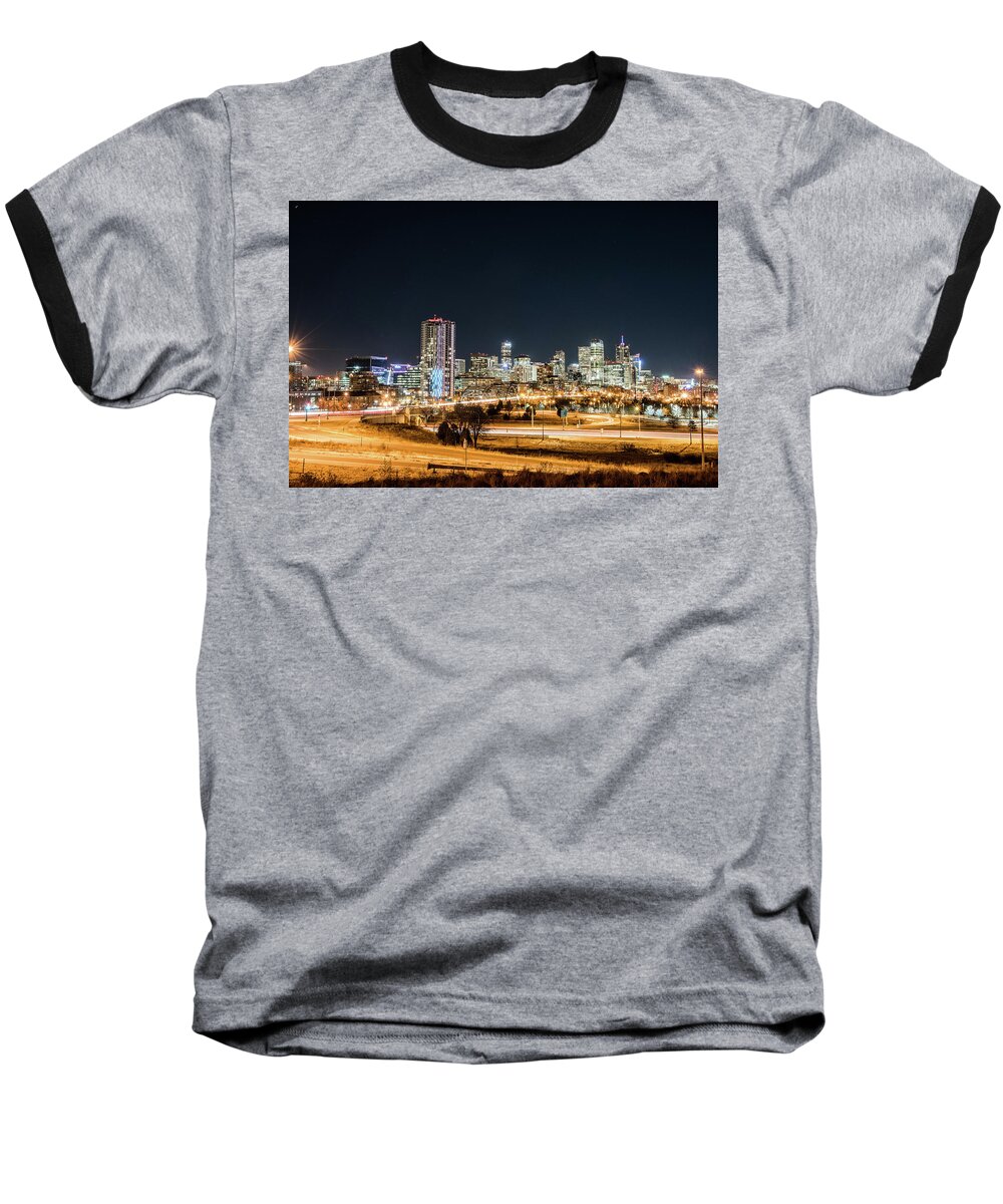 Denver Baseball T-Shirt featuring the photograph Shine on Denver by Greg Wyatt