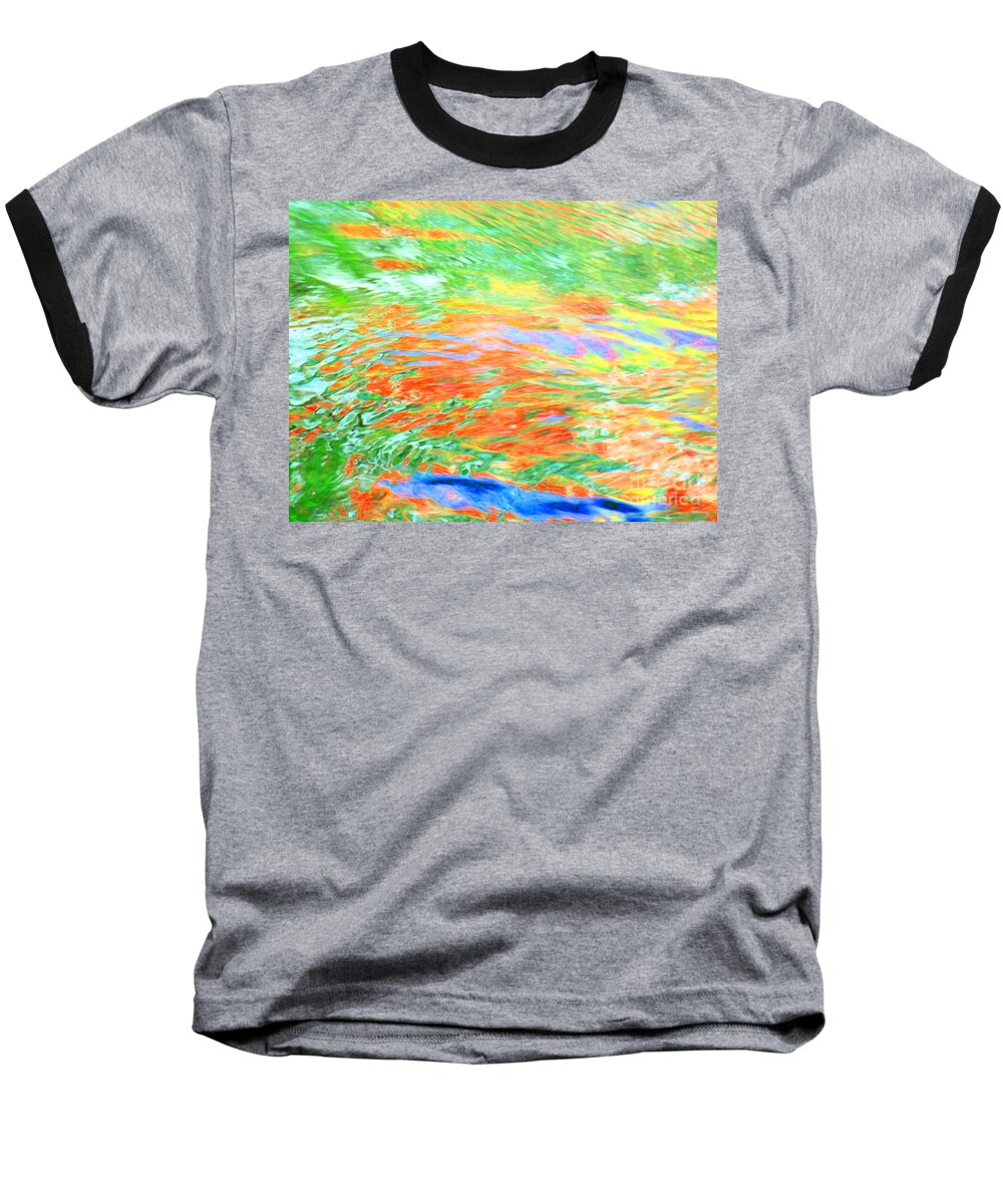 Abstract Baseball T-Shirt featuring the photograph Shine Through by Sybil Staples
