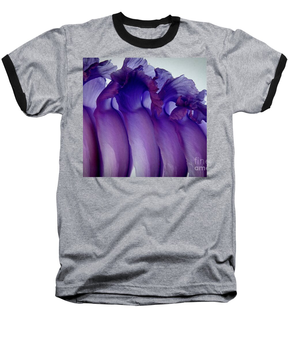Purple Flowers Baseball T-Shirt featuring the photograph Showgirls by Bobby Villapando