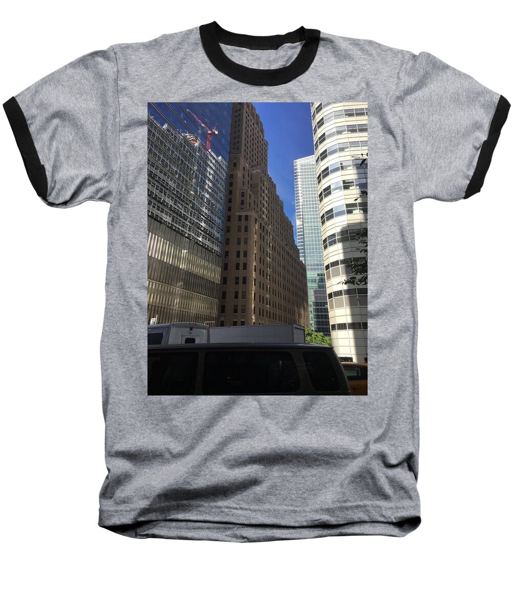 New York Baseball T-Shirt featuring the photograph Side by Side by Val Oconnor