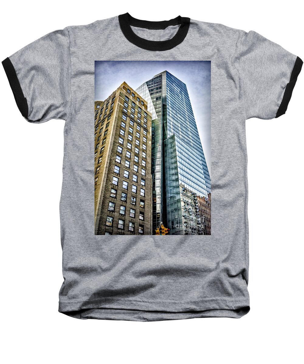 New York City Baseball T-Shirt featuring the photograph Sights in New York City - Skyscrapers by Walt Foegelle
