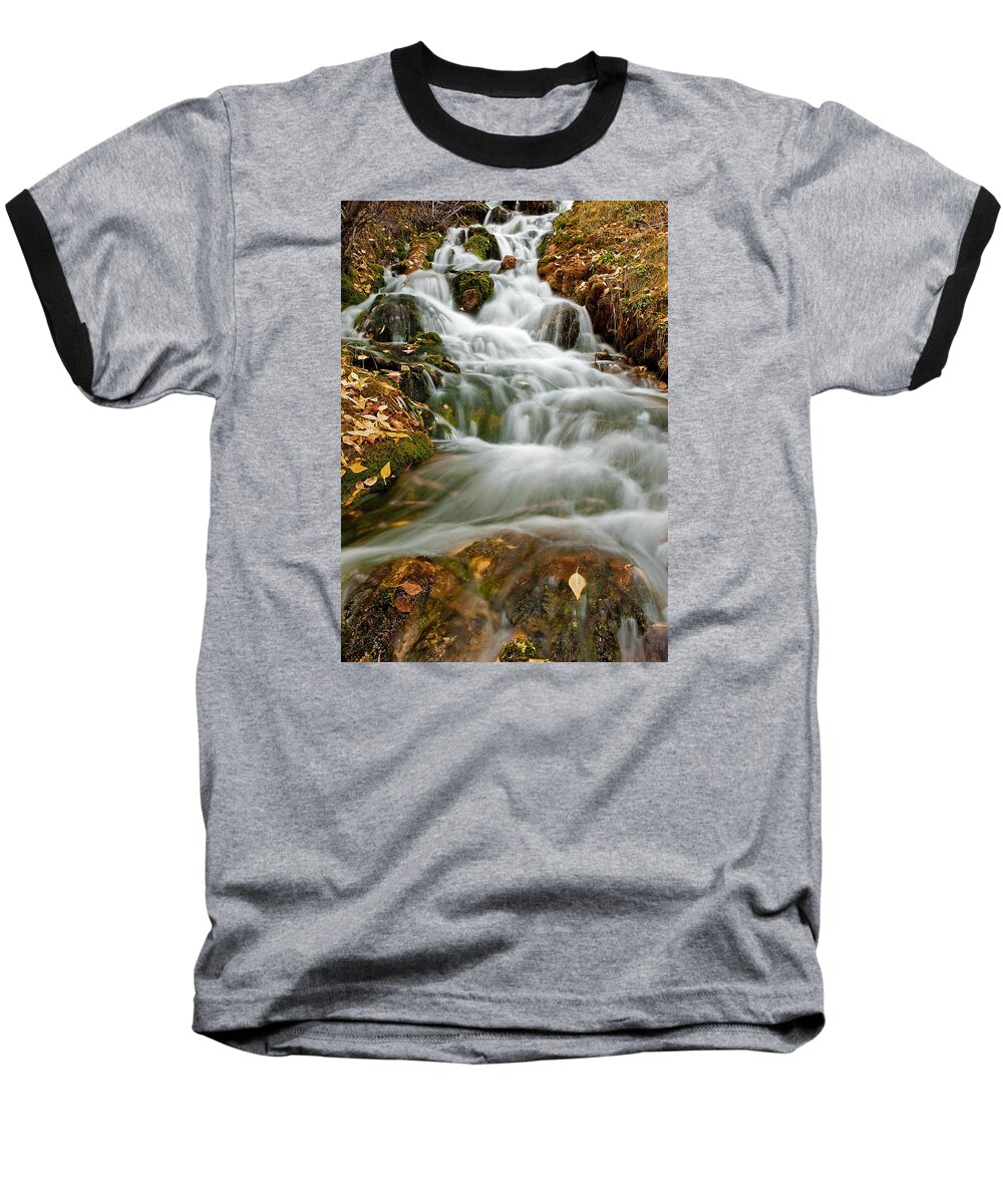 Water Baseball T-Shirt featuring the photograph Silky Waterfall by Scott Read