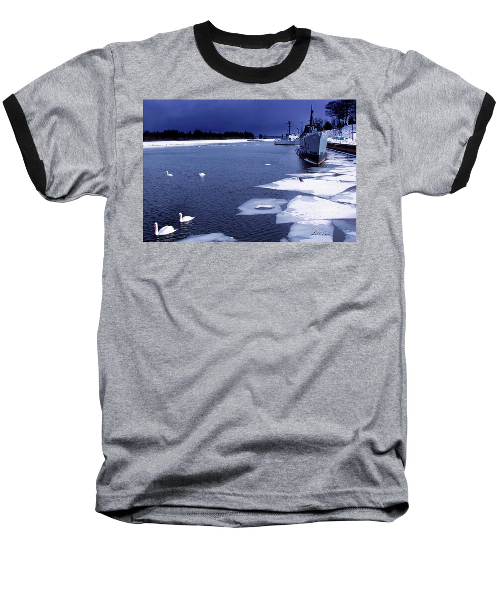 Color Baseball T-Shirt featuring the photograph Silversides Winter by Frederic A Reinecke