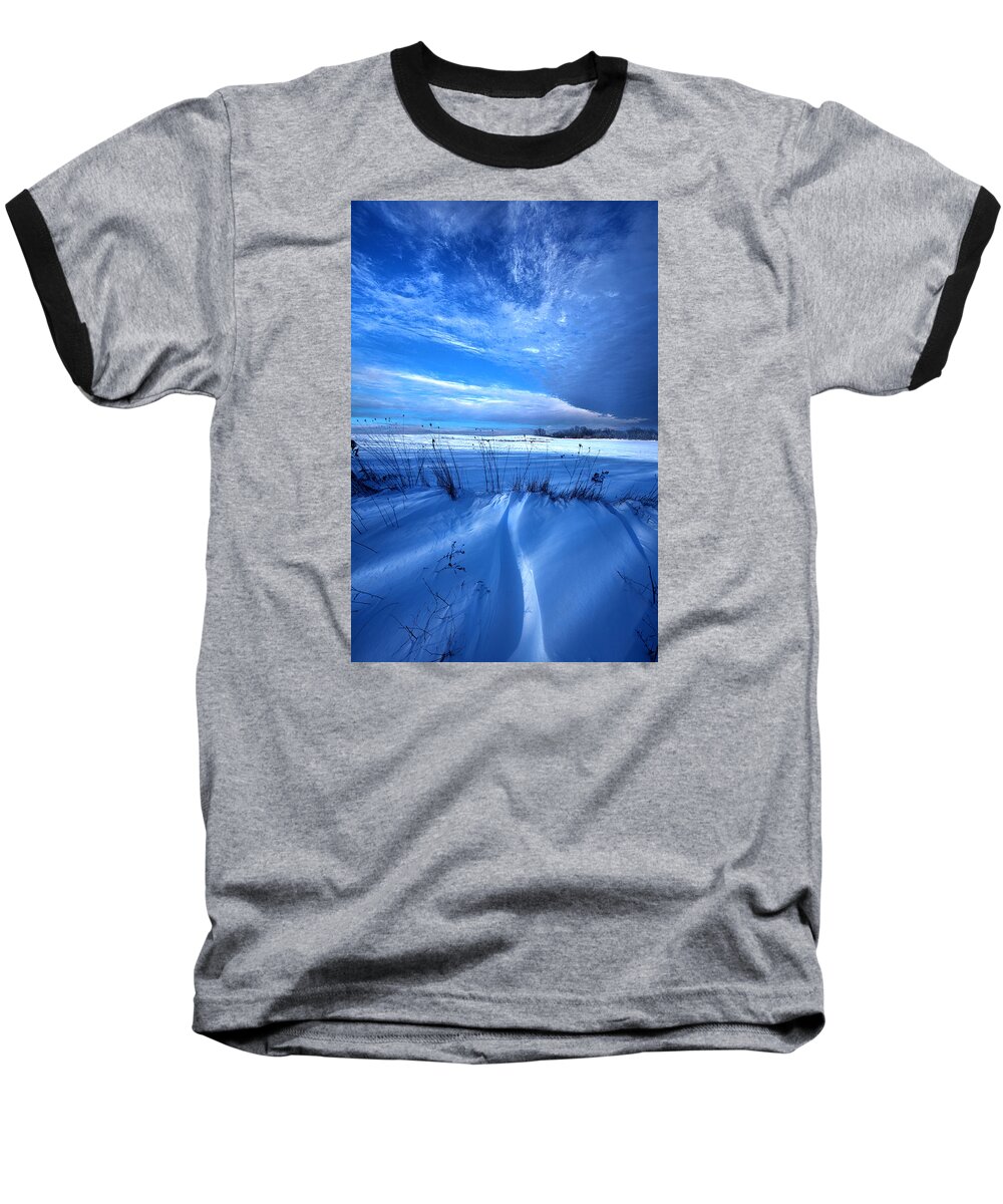 Winter Baseball T-Shirt featuring the photograph Singing the Blues by Phil Koch