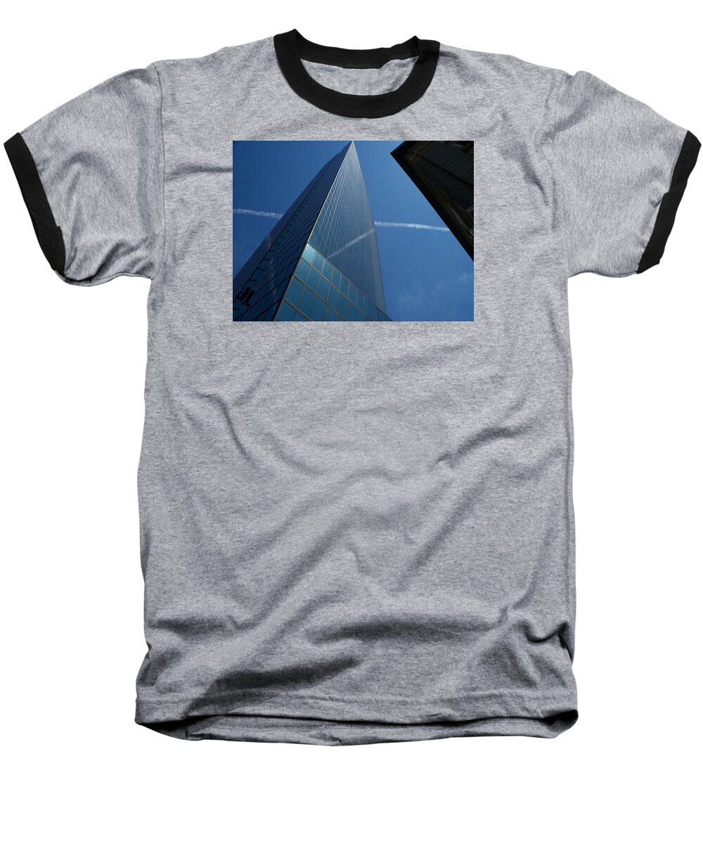 Tower Baseball T-Shirt featuring the photograph Sky Lines by Christopher Brown