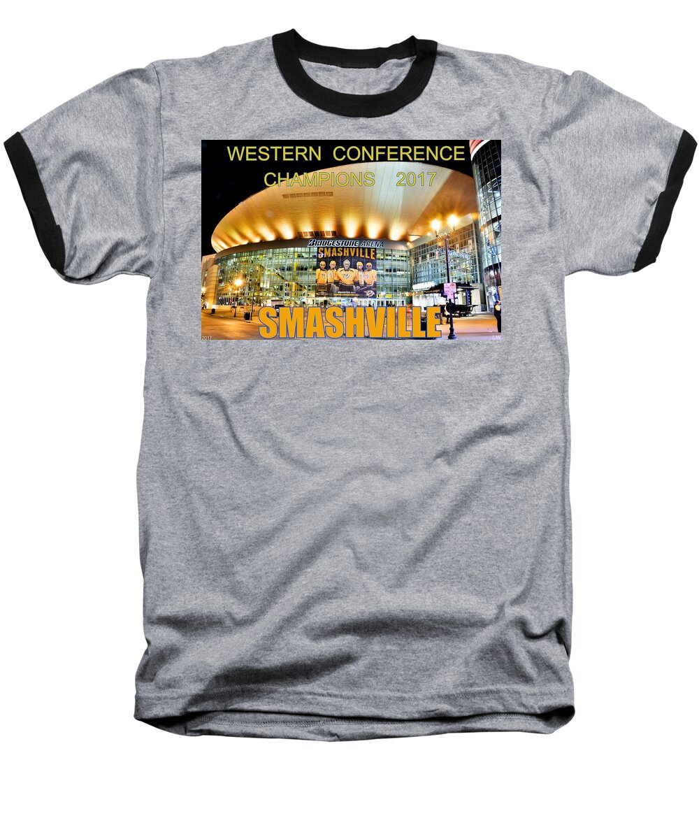 Smashville Western Conference Champions 2017 Baseball T-Shirt featuring the photograph SMASHVILLE Western Conference Champions 2017 by Lisa Wooten
