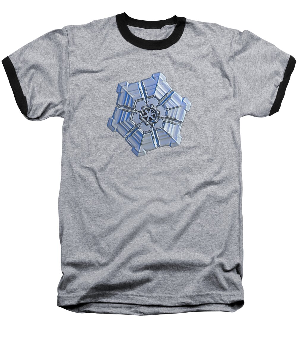 Snowflake Baseball T-Shirt featuring the photograph Snowflake photo - Winter fortress by Alexey Kljatov
