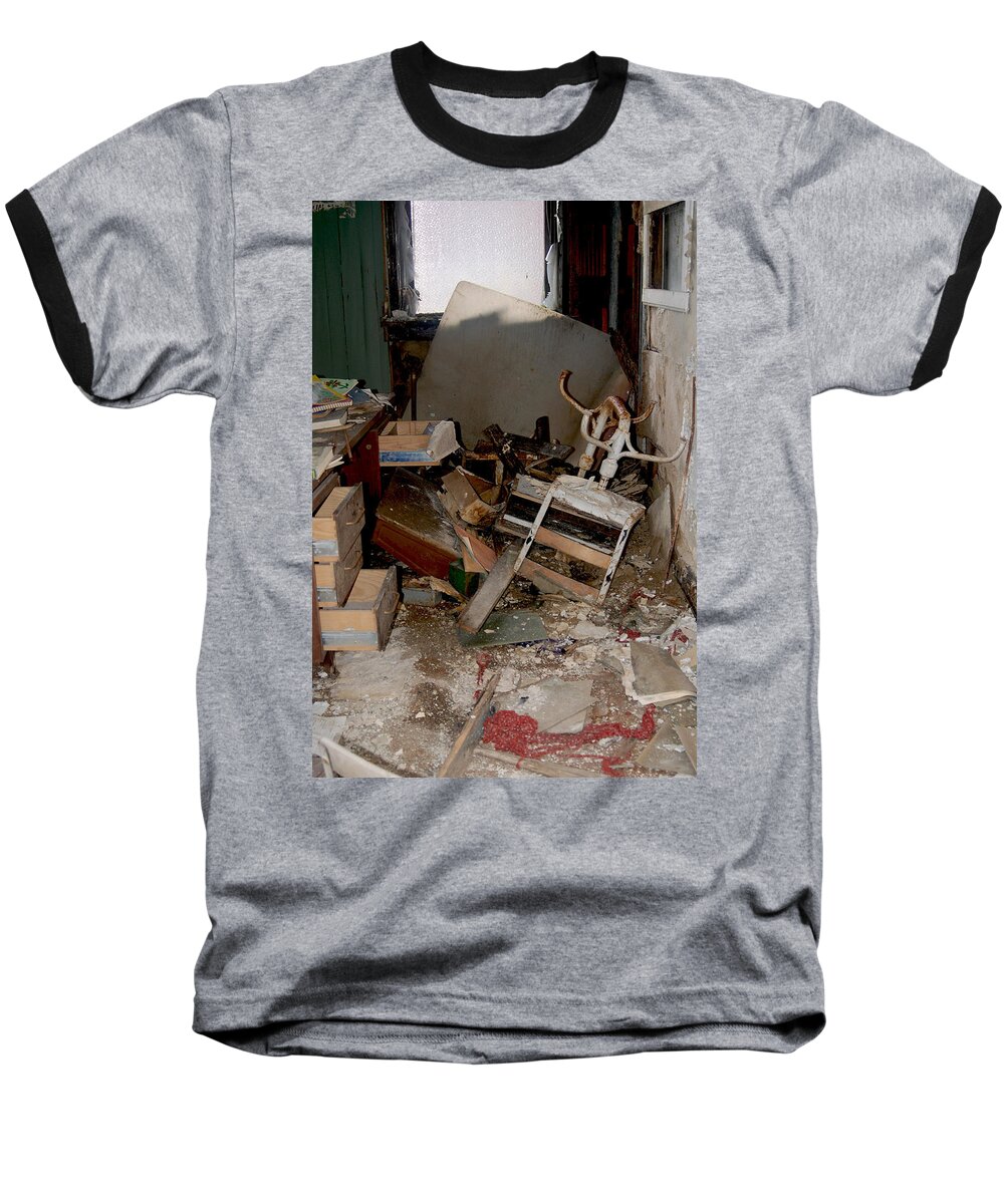  Baseball T-Shirt featuring the photograph So messy by Melissa Newcomb
