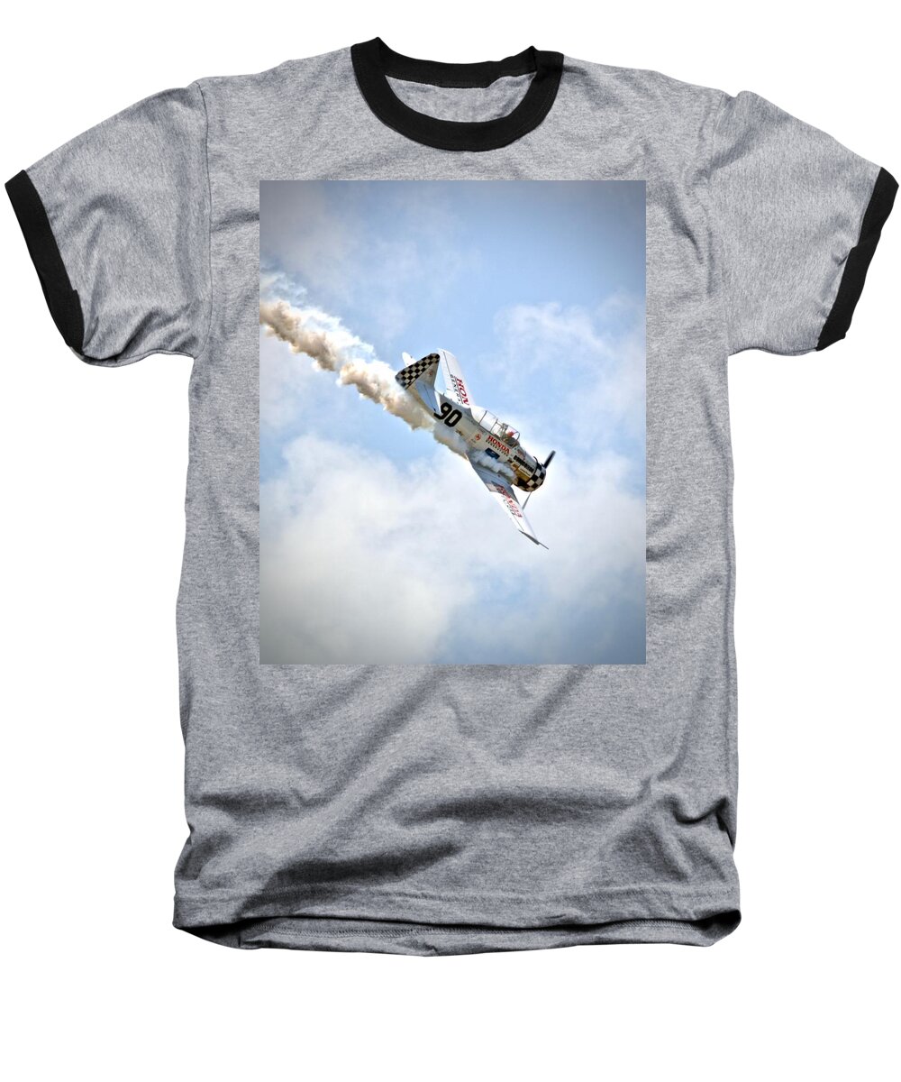 Plane Baseball T-Shirt featuring the photograph SOCOM Para-Commandos by Carol Bradley