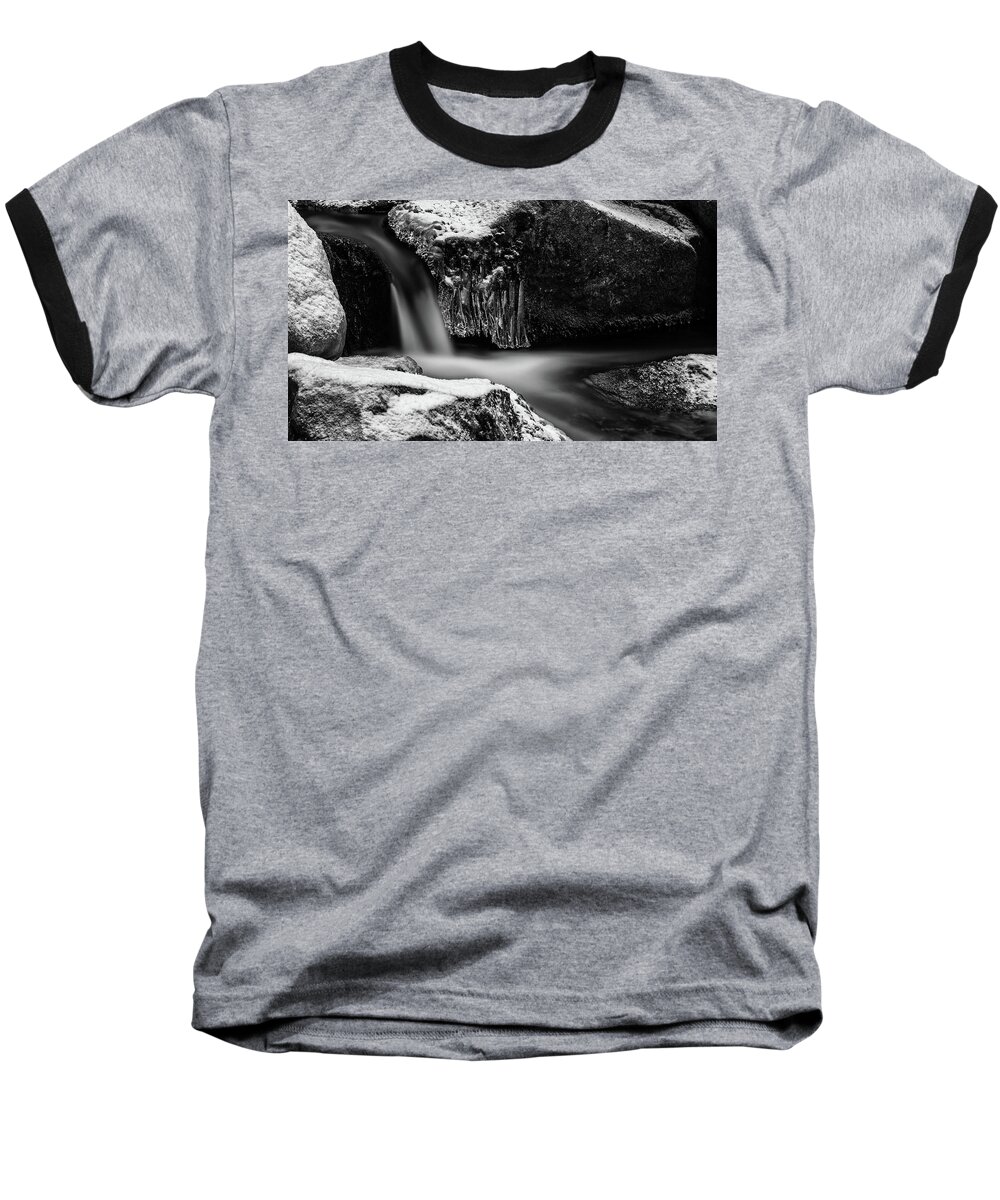 Winter Baseball T-Shirt featuring the photograph soft and sharp at the Bode, Harz by Andreas Levi