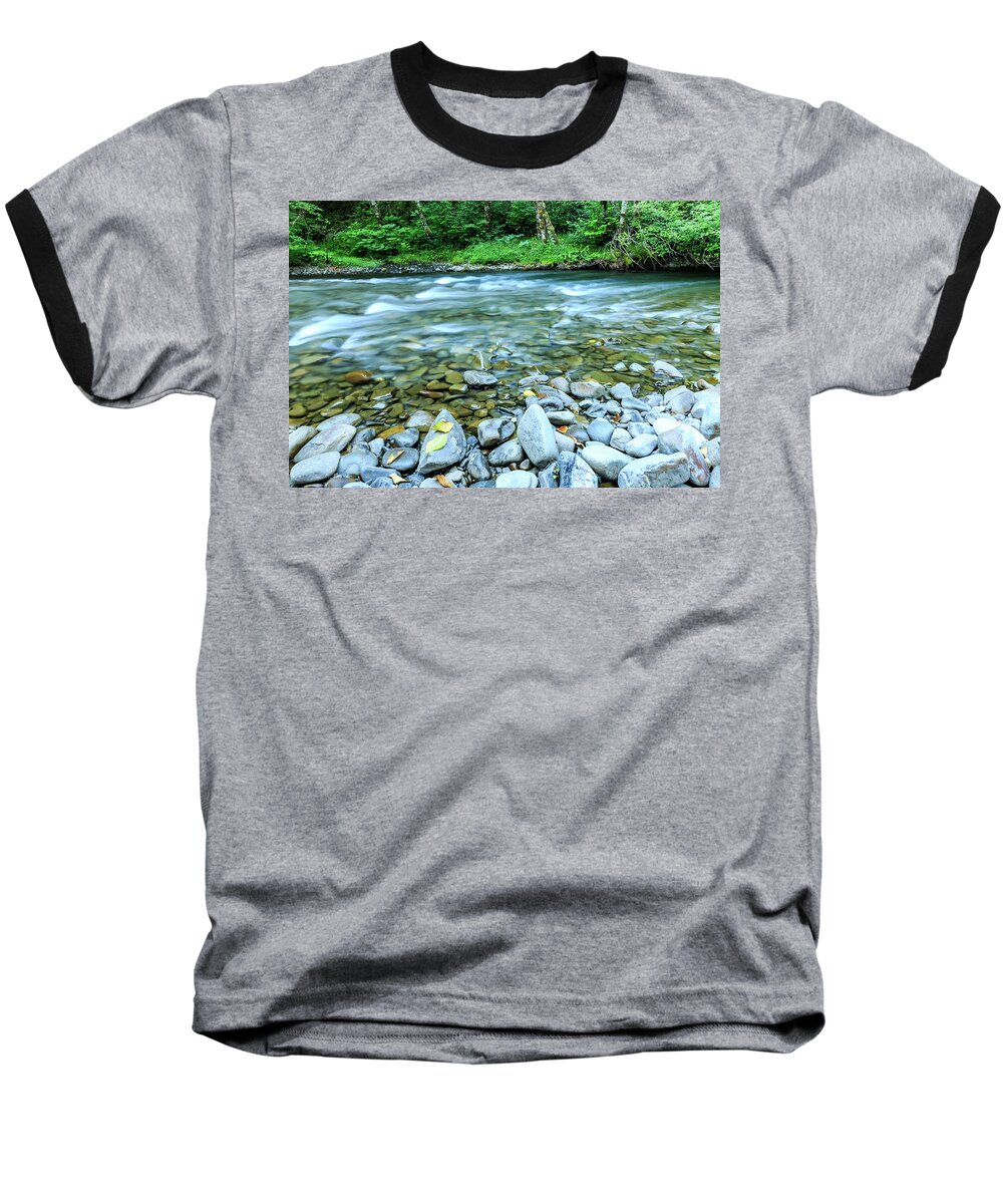 Stream Baseball T-Shirt featuring the photograph Sol Duc River in Summer by Kyle Lee