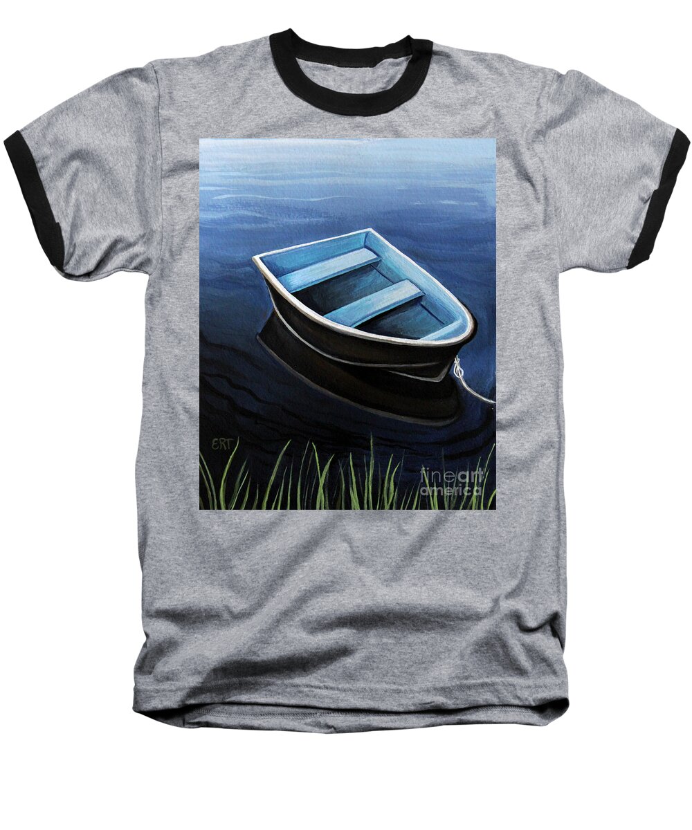 Boat Baseball T-Shirt featuring the painting Solitude by Elizabeth Robinette Tyndall