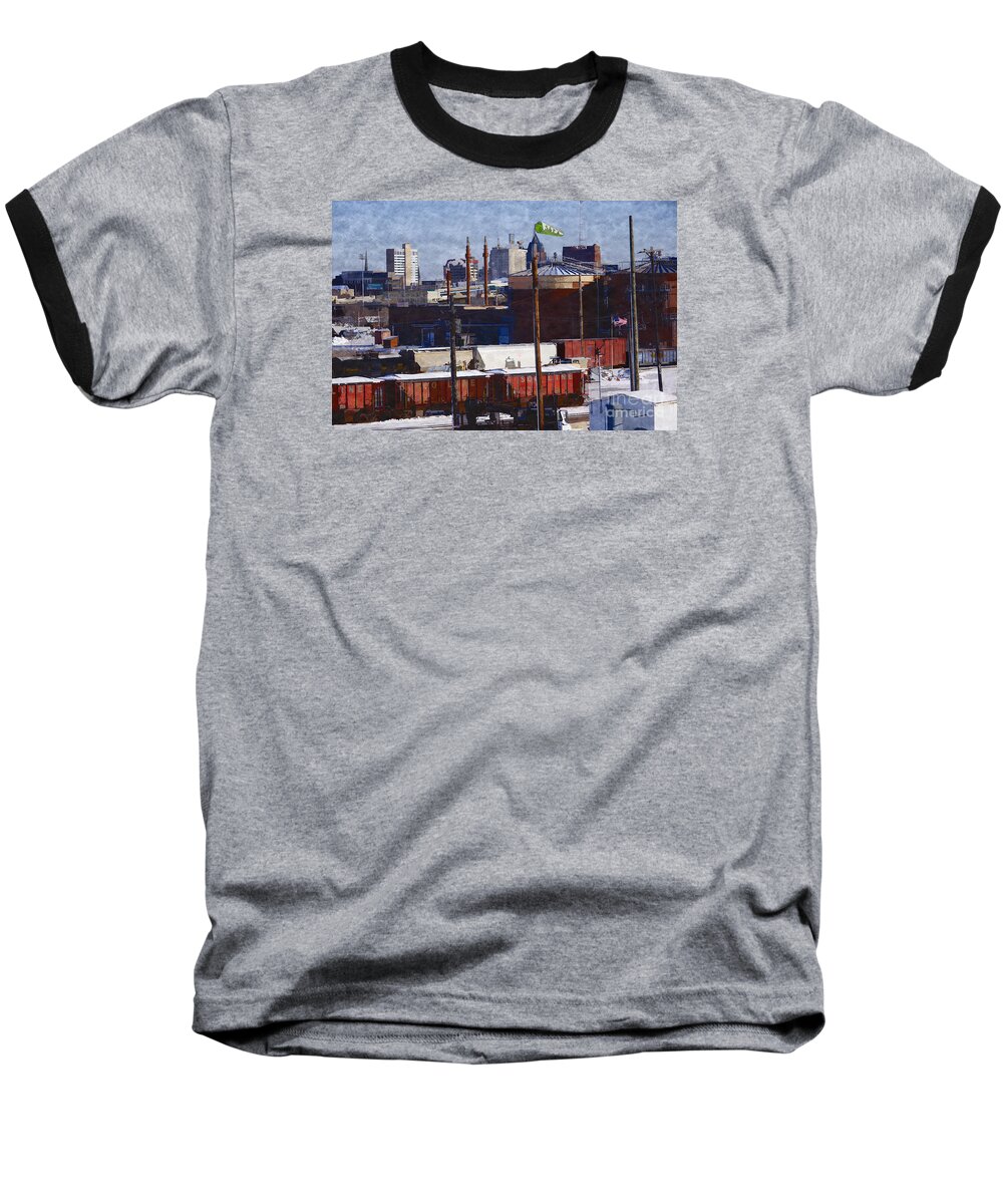 Soo Baseball T-Shirt featuring the digital art SOO Line by David Blank