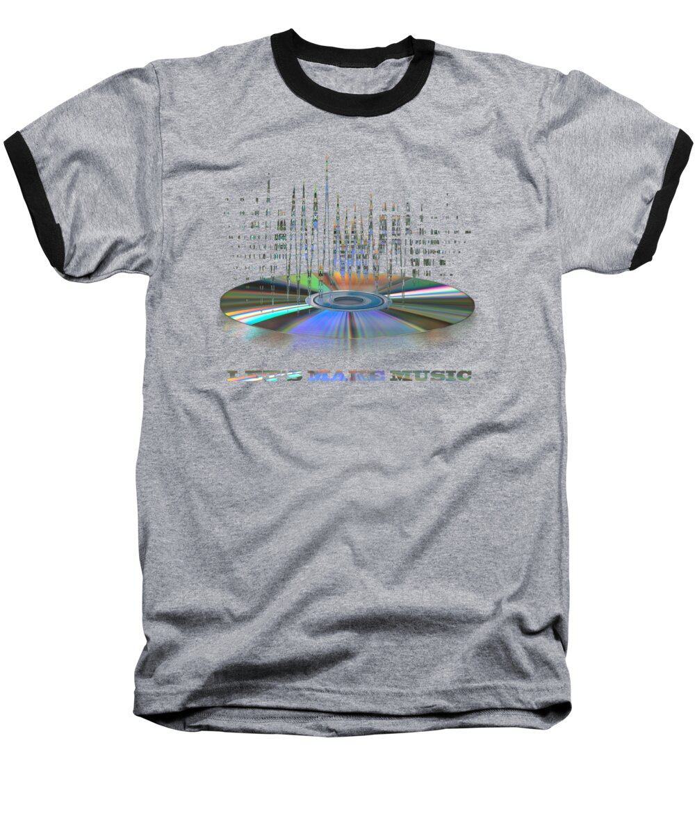 Music Baseball T-Shirt featuring the photograph Sound Waves by Gill Billington