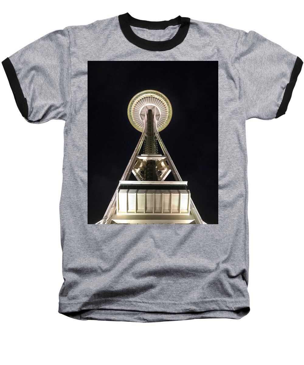 Seattle Baseball T-Shirt featuring the photograph Space Needle by Brian Eberly