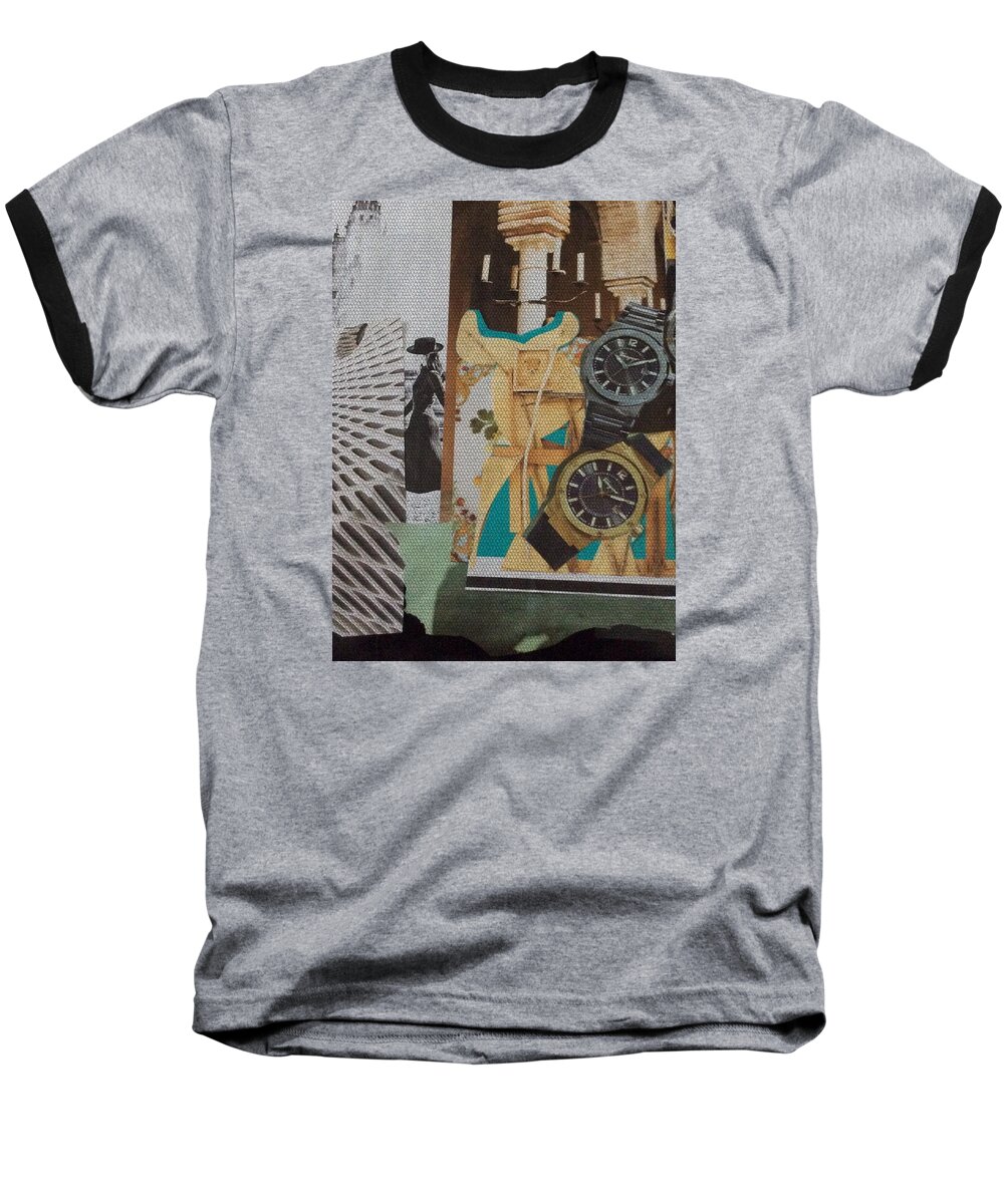 Collage Baseball T-Shirt featuring the digital art Spain collage by Cooky Goldblatt