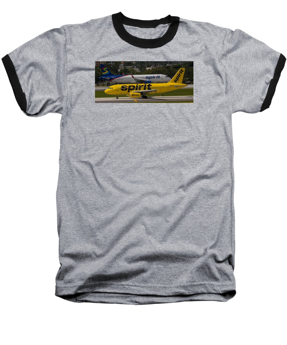 Airline Baseball T-Shirt featuring the photograph Spirit Spirit by Dart Humeston