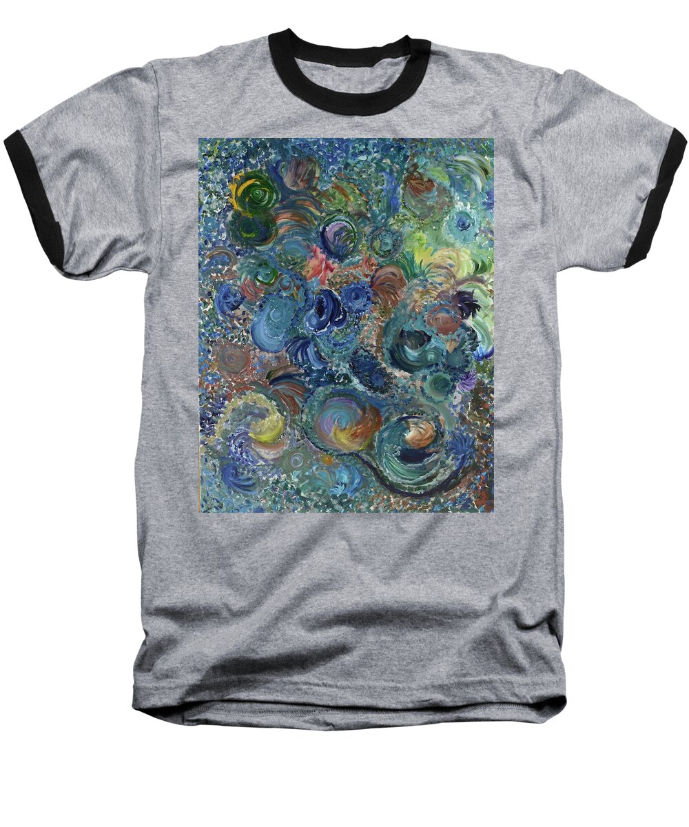 Painting Baseball T-Shirt featuring the painting Splendid Mystery by Annette Hadley