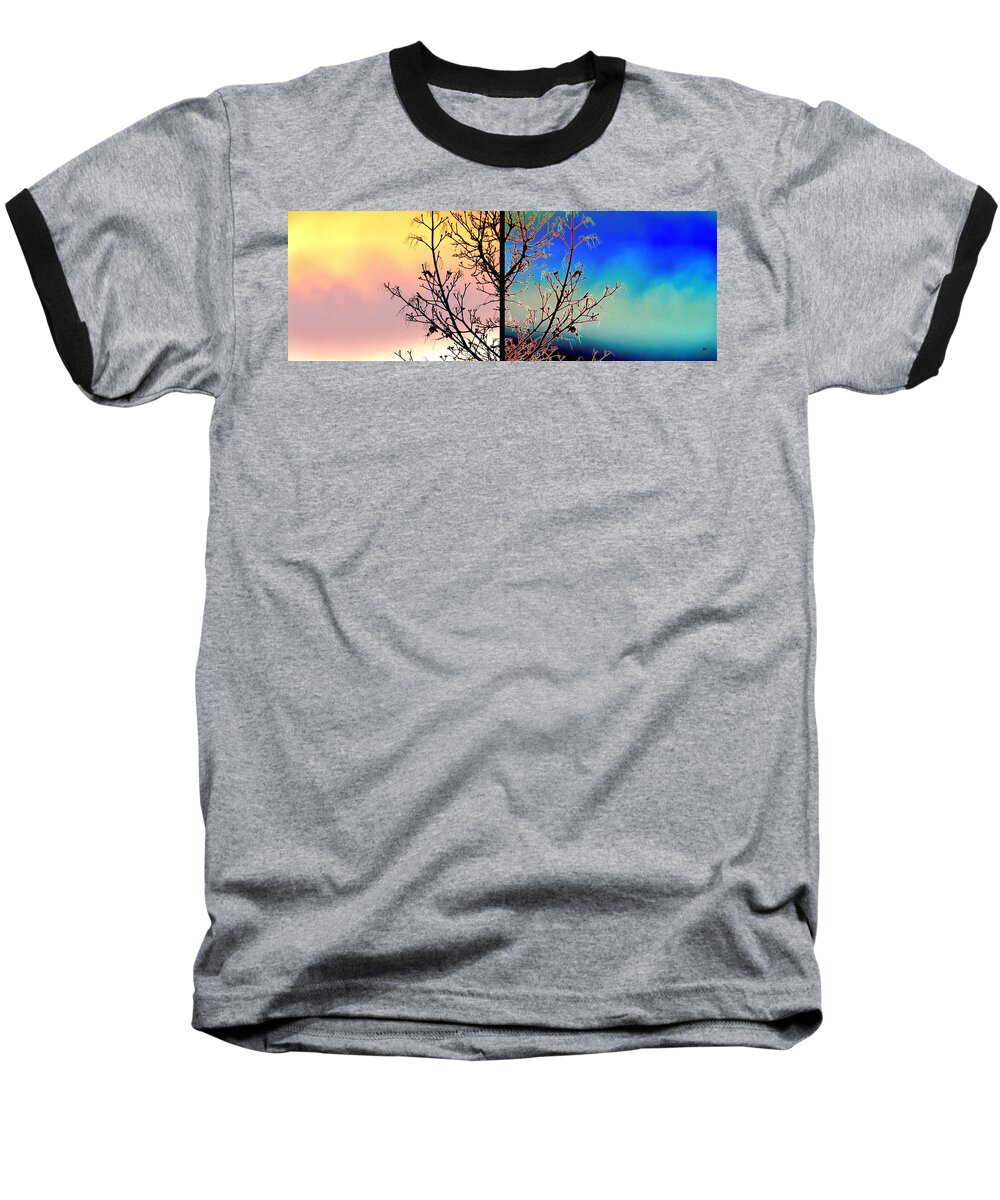 Splendid Spring Fusion Baseball T-Shirt featuring the digital art Splendid Spring Fusion by Will Borden