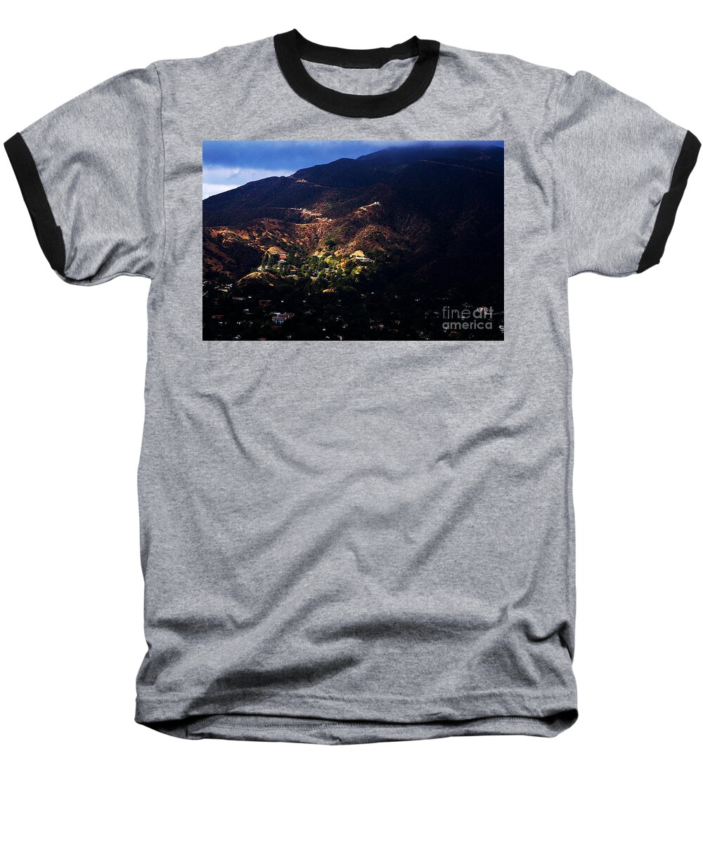 Clay Baseball T-Shirt featuring the photograph Spotlight From The Heavens by Clayton Bruster