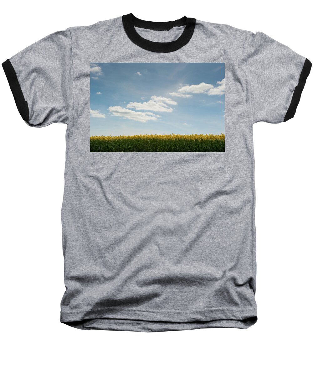 Helen Northcott Baseball T-Shirt featuring the photograph Spring Day Clouds by Helen Jackson