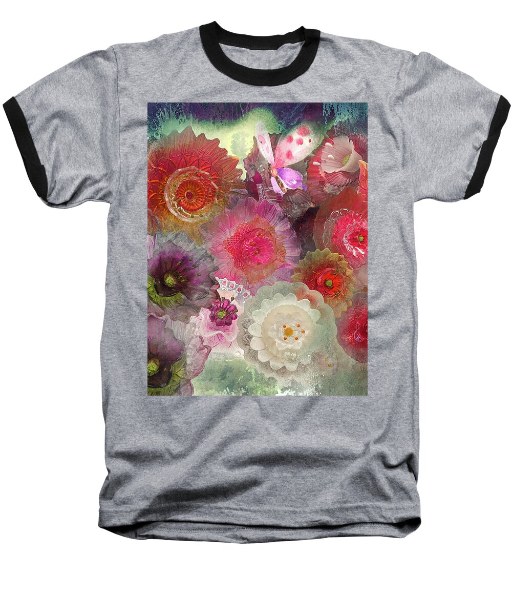 Glass Flowers Baseball T-Shirt featuring the photograph Spring glass by Jeff Burgess