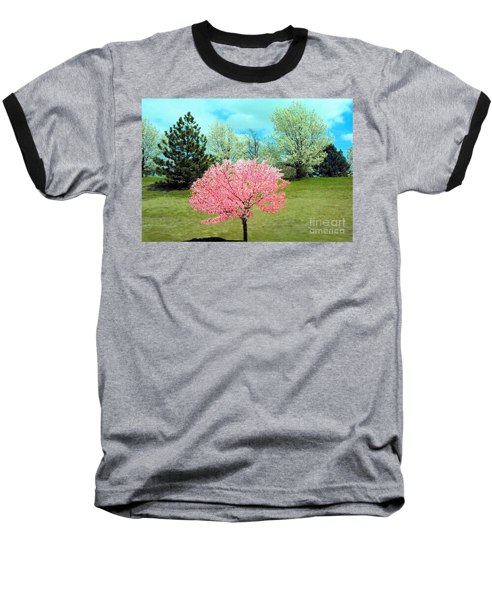 Spring Baseball T-Shirt featuring the photograph Spring Has Sprung and Winter's Done by Janette Boyd