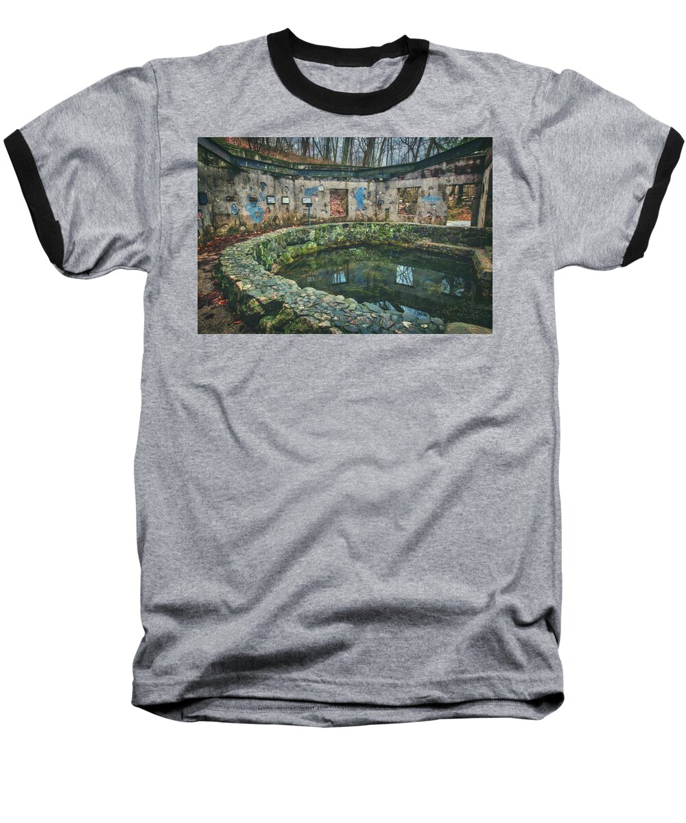 Jennifer Rondinelli Reilly Baseball T-Shirt featuring the photograph Spring House 2 - Paradise Springs - Kettle Moraine State Forest by Jennifer Rondinelli Reilly - Fine Art Photography