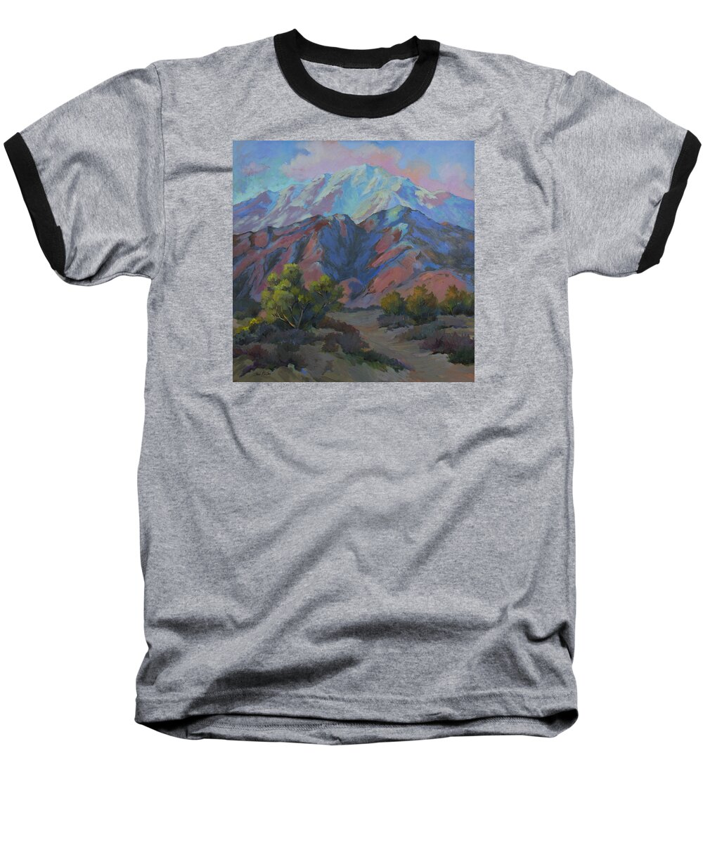 Spring Baseball T-Shirt featuring the painting Spring in the Mountains by Diane McClary
