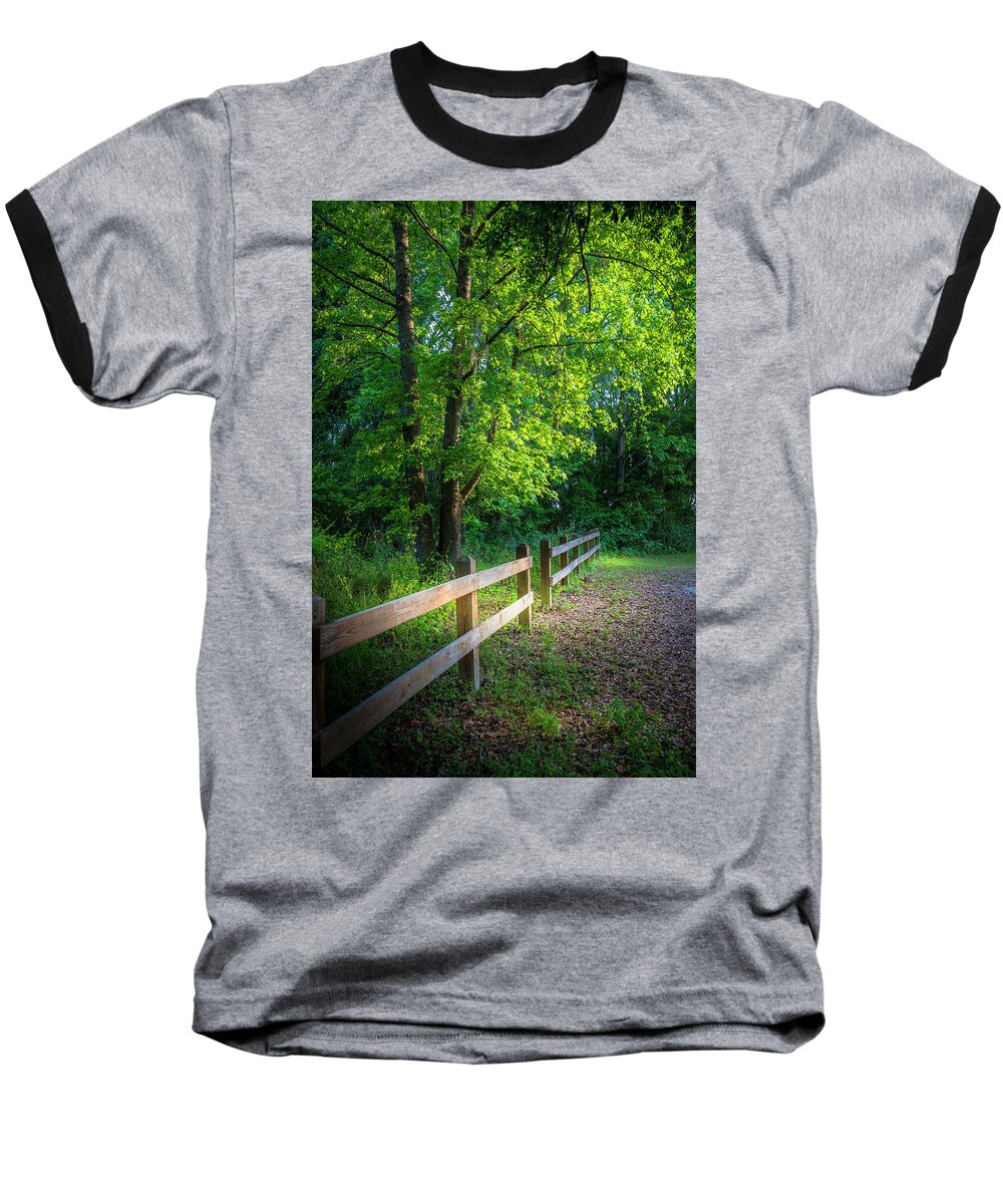 Edward Medard Park Baseball T-Shirt featuring the photograph Spring Leaves by Marvin Spates