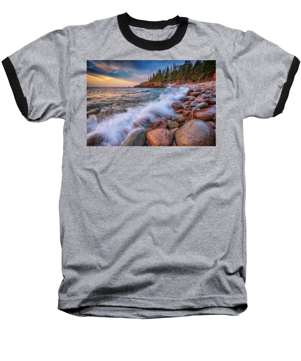 Acadia National Park Baseball T-Shirt featuring the photograph Spring Morning in Acadia National Park by Rick Berk