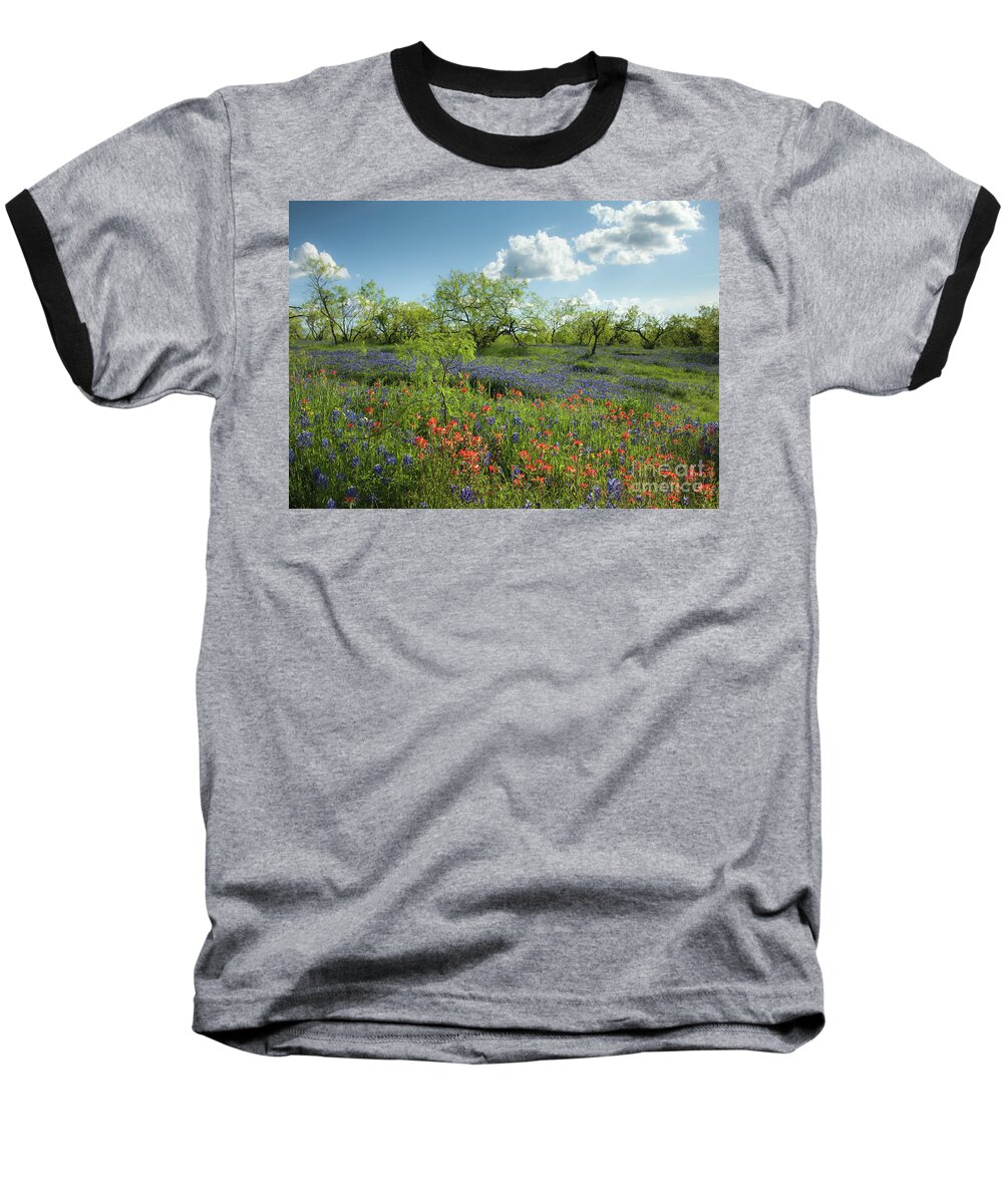 Ennis Baseball T-Shirt featuring the photograph Spring Morning by Iris Greenwell