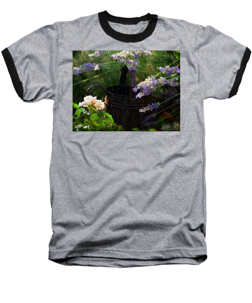 Spring Rain Baseball T-Shirt featuring the photograph Spring Rain by Marika Evanson